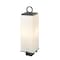 Z-Lite Sana 3 Light Outdoor Post Mount Fixture, Black & White Opal 593PHBS-BK - alternate 5